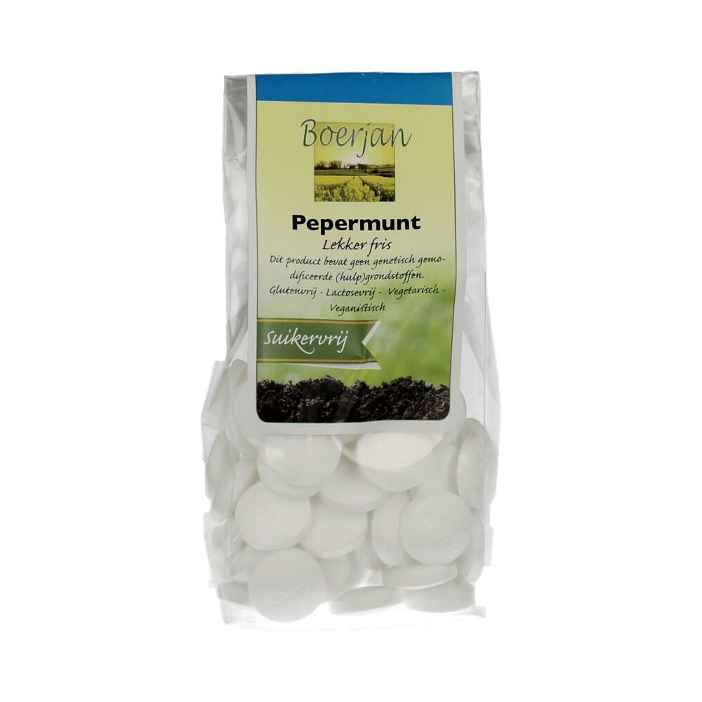 Boerjan Pepermunt Suikervrij 110 gr