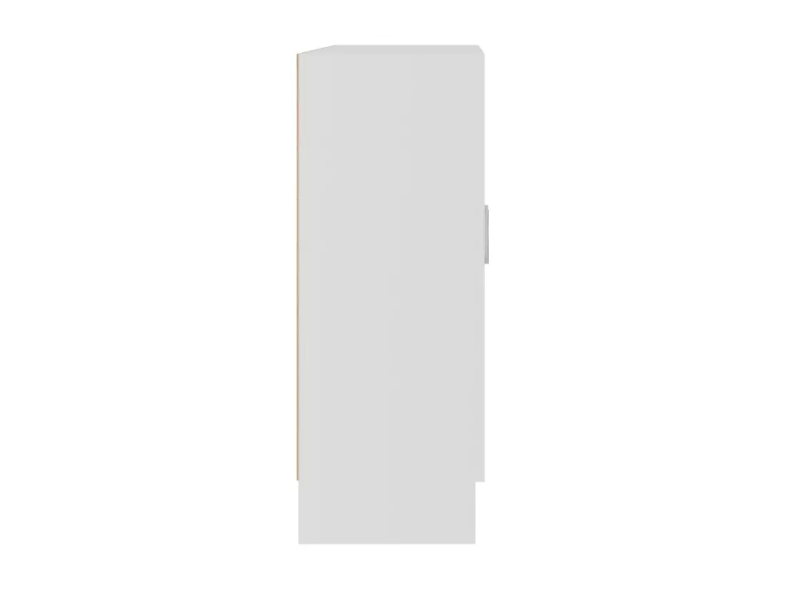 Armoire à vitrine Blanc 82,5x30,5x80 cm Aggloméré