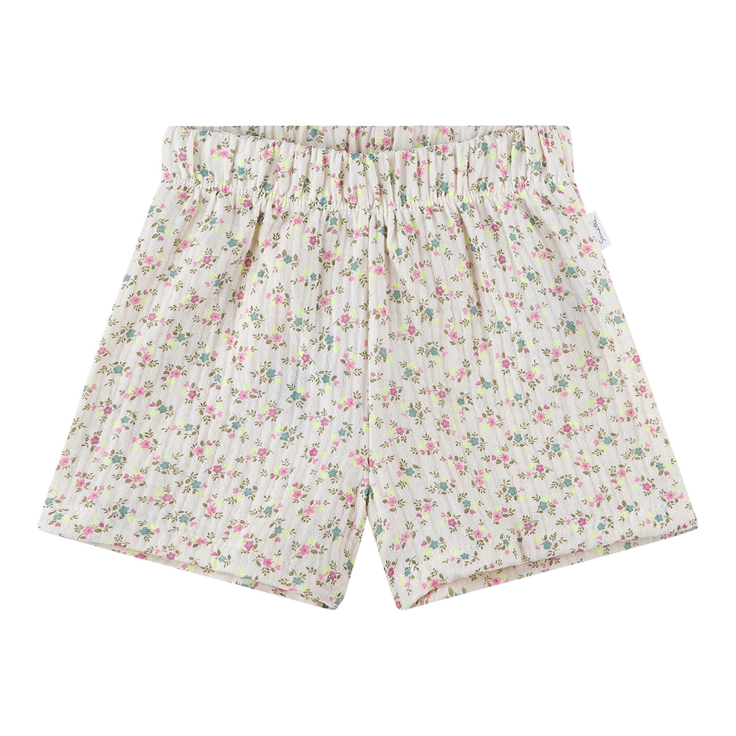 Sanetta Pure Musselin-Shorts Blumen natur/bunt