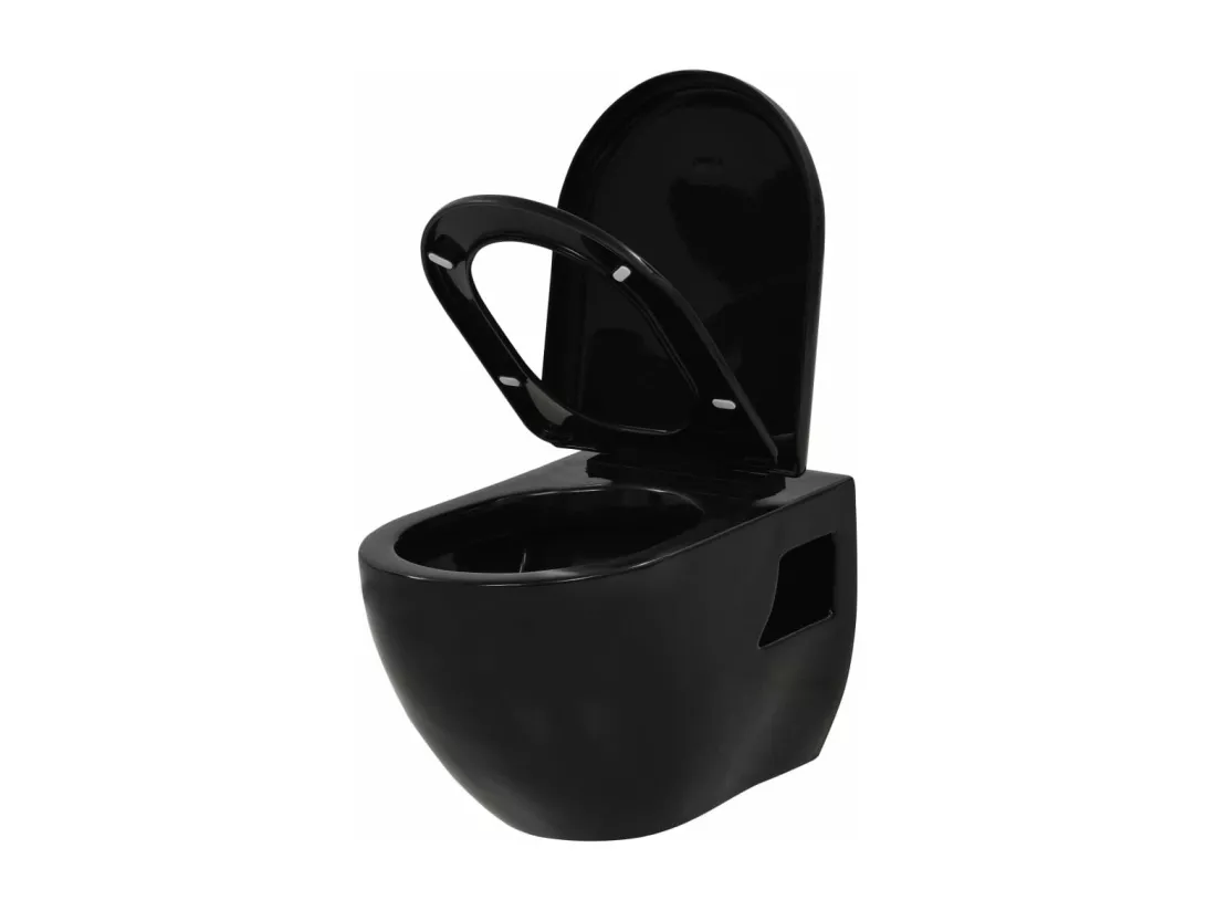Wc suspendu céramique de noire 36 x 50 x 41.5 cm 02_0003572