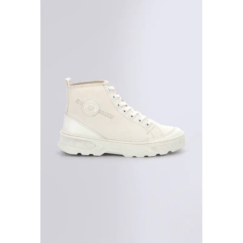 KICK WAY BLANC SNEAKERS HAUTES Textile Femme