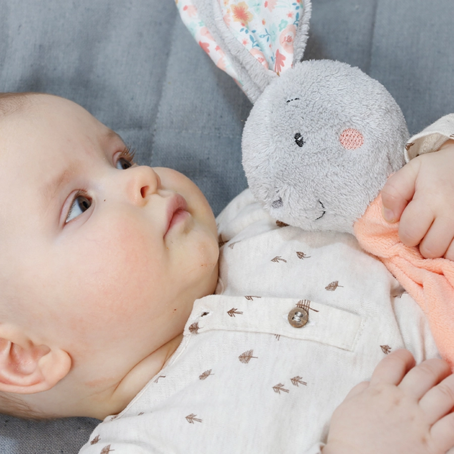 fehn® Schmusetuch Deluxe Hase
