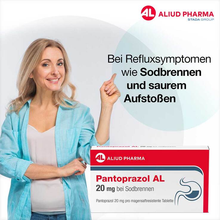 Pantoprazol AL 20 mg bei Sodbrennen, 14 St