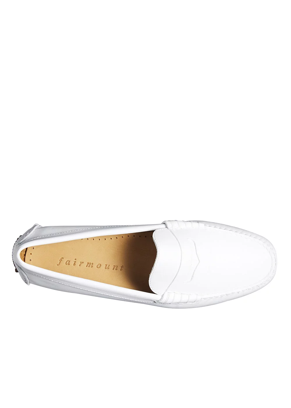 MOCASSIN DRIVER CUIR BLANC
