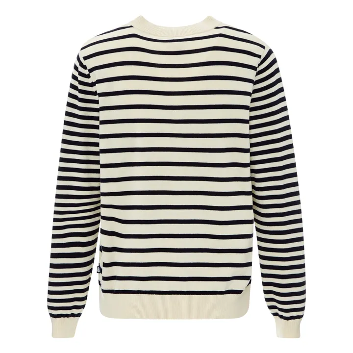 Petit Bateau Pull Marinière - Collection Femme  | Ecru