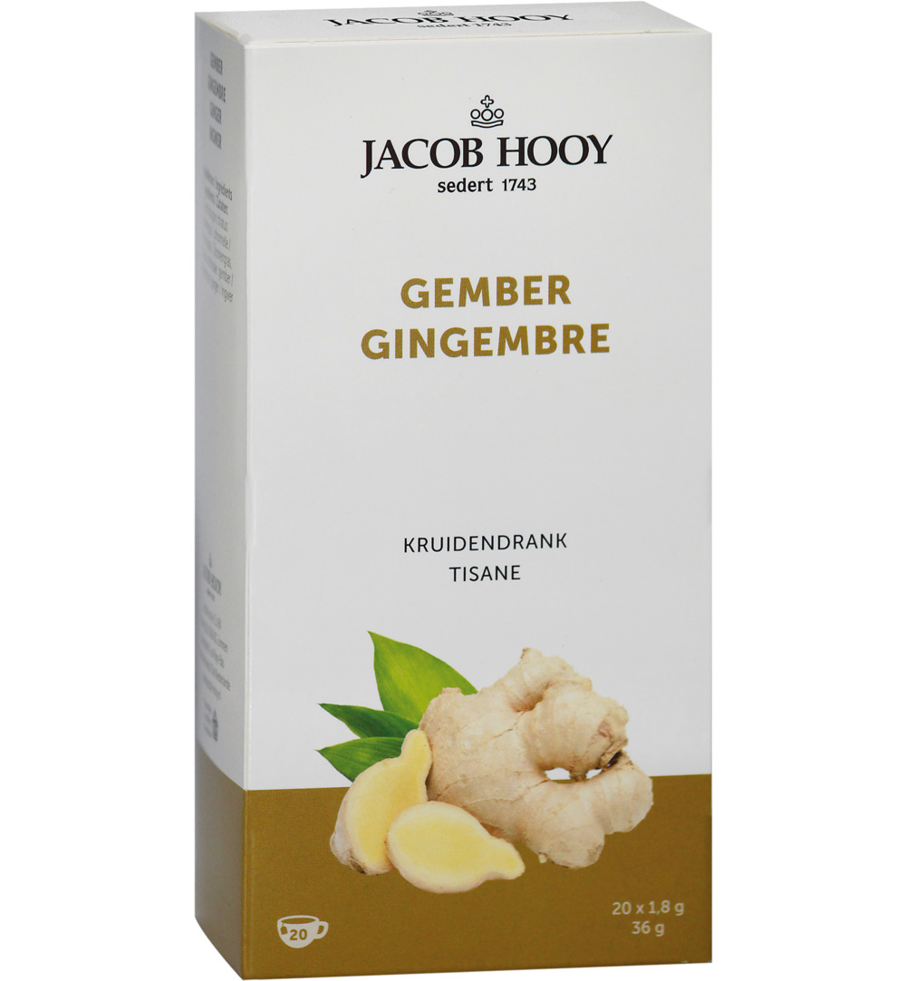 Jacob Hooy Gember Theezakjes Gold (20 stuks)