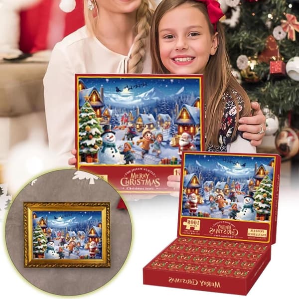 Adventskalender - Pussel 1008 Bitar - Julkalender 2024