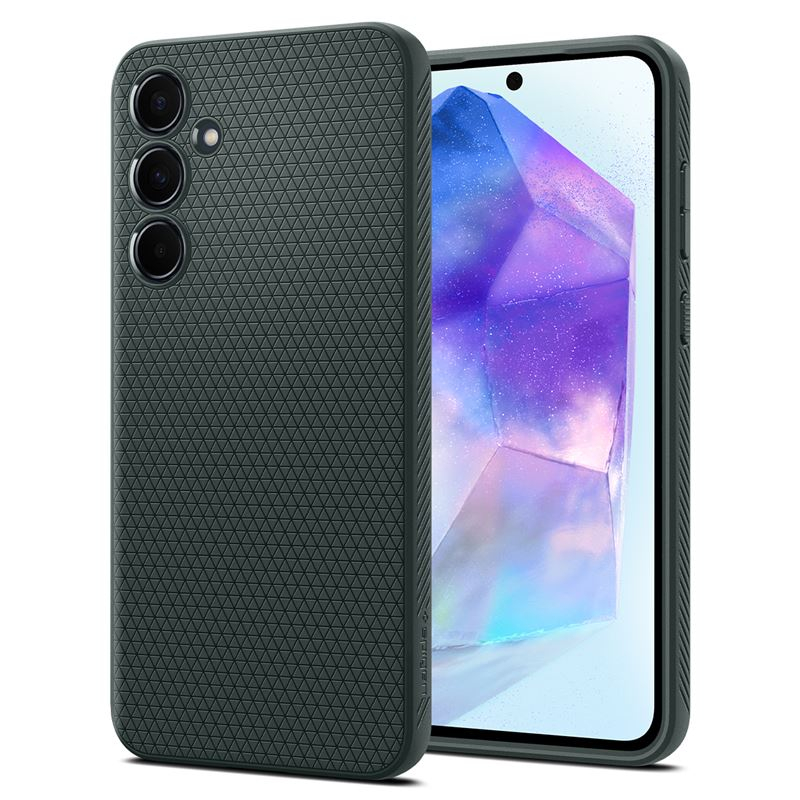 Samsung Galaxy A55 Liquid Air Case Gummi Hülle (ACS07527) - Abyss Green (Grün)