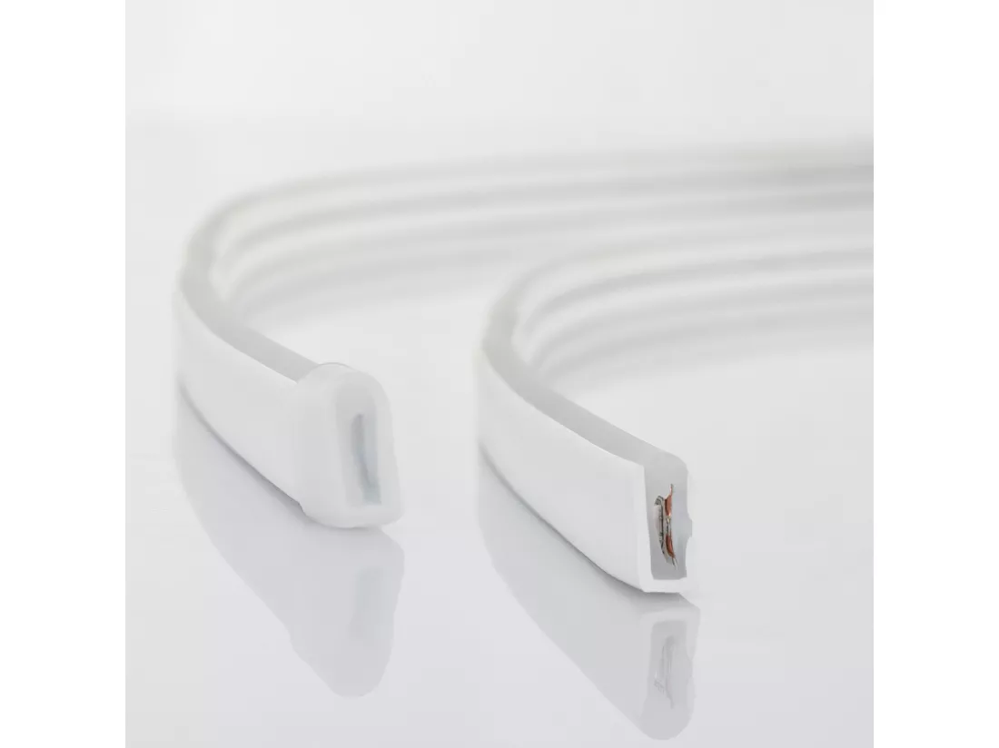 Gaine LED Néon 24V DC NFLEX6 sur mesure IP65 Coupe tous les 5 cm Blanc chaud 50 m