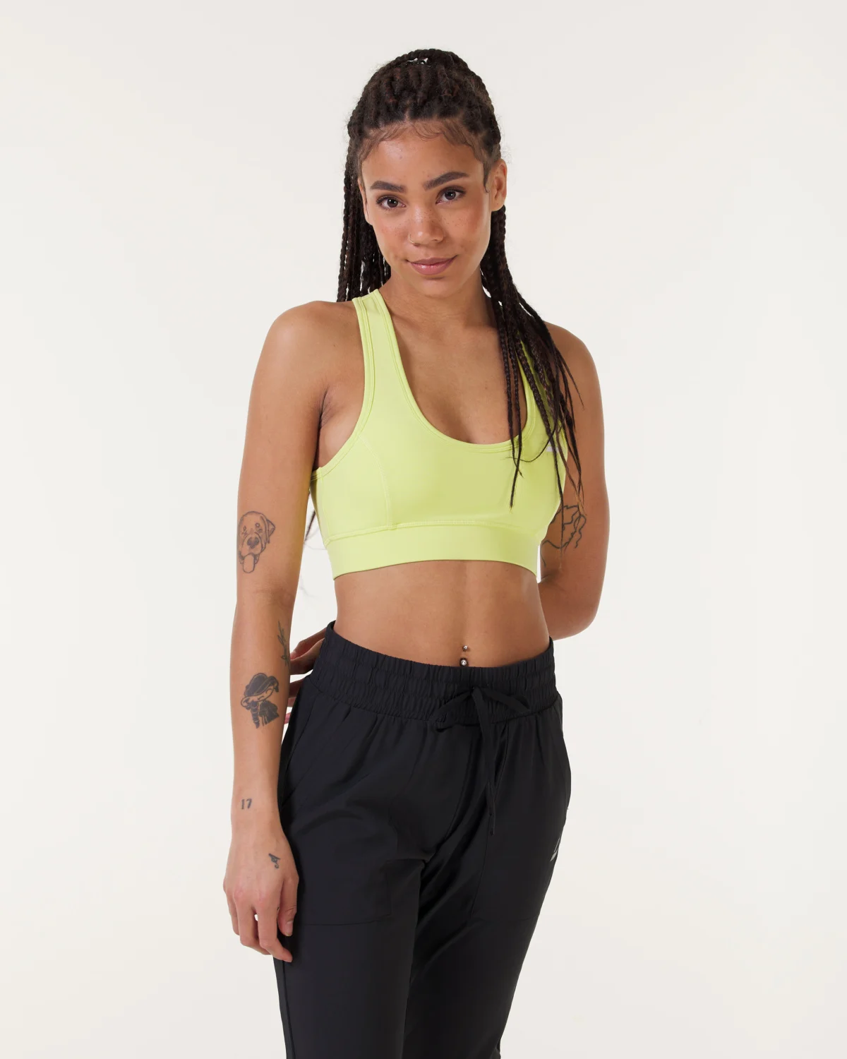 LEVITY Breeze Sports Bra Yellow Kiwi