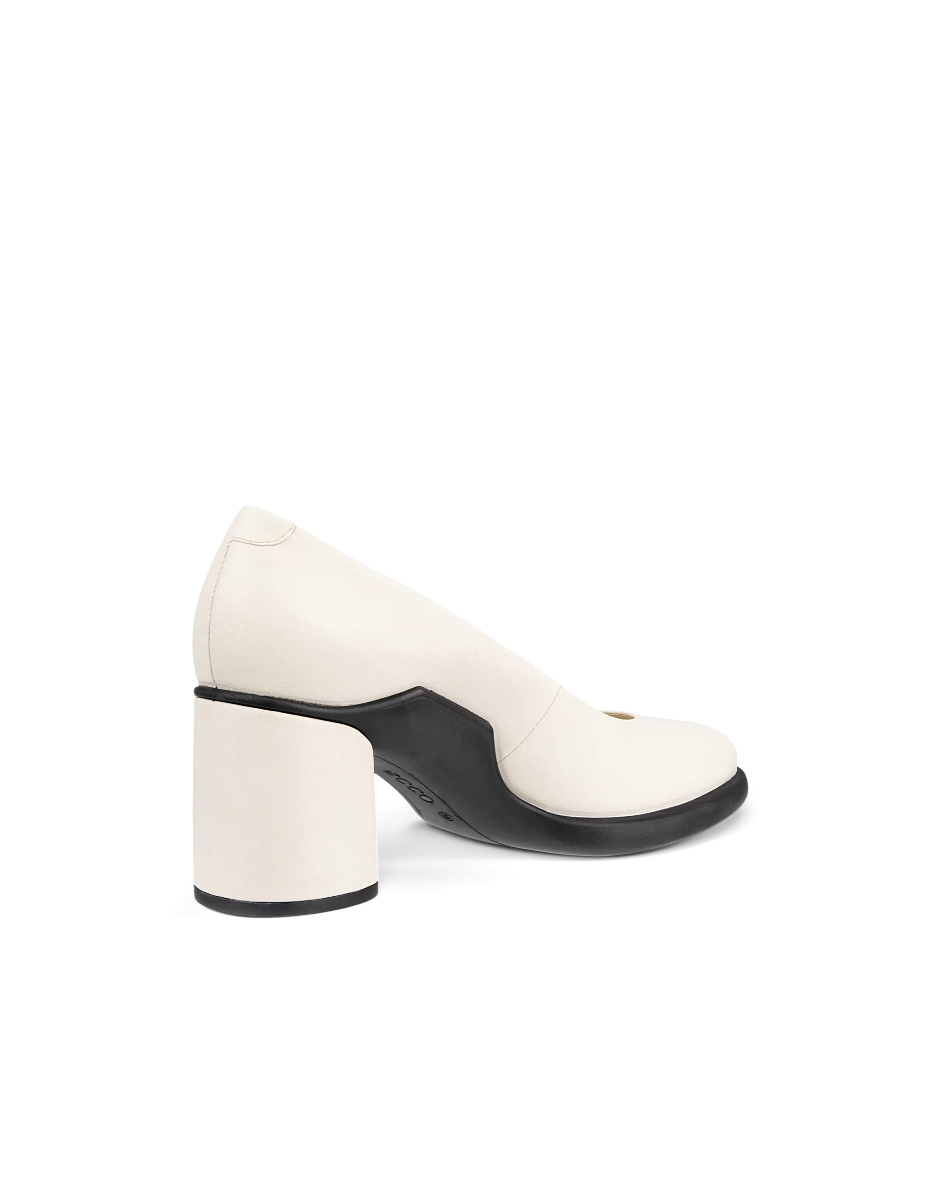 ECCO SCULPTED LX 55 Damen Lederpumps mit Blockabsatz Weiß