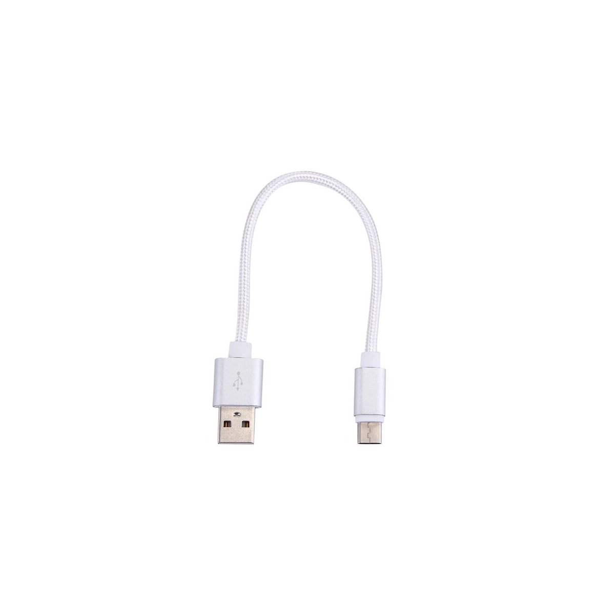 Kort USB-kabel 3.1 Type-C av kraftig nylonstoff