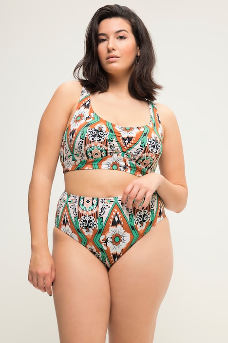 Bikini-Slip, HighWaist, Alloverprint