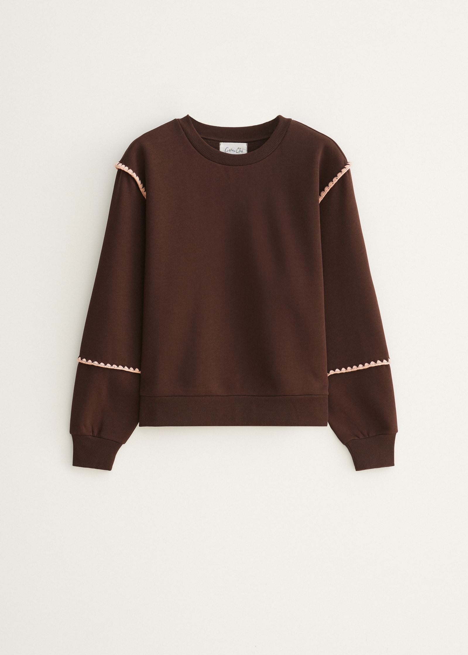 Sweater met feston details