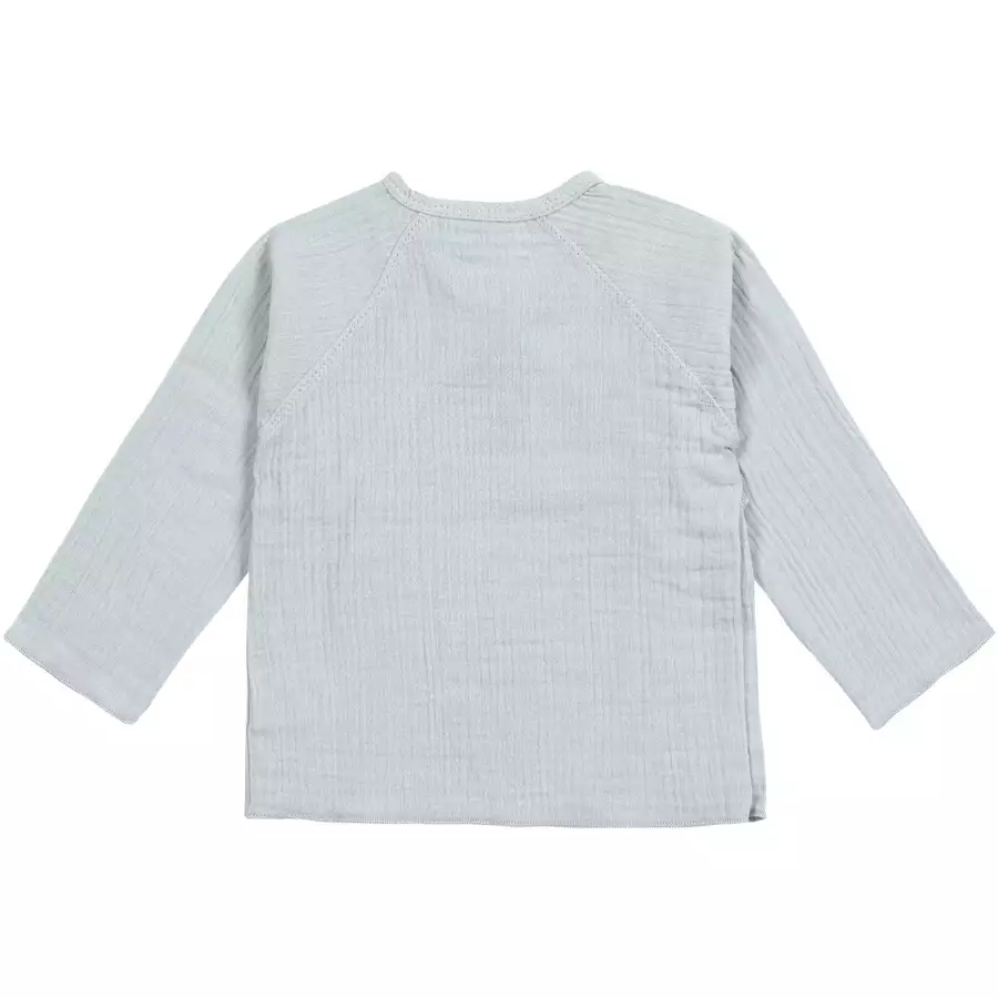 LÄSSIG Musselin Wickelshirt powder blue