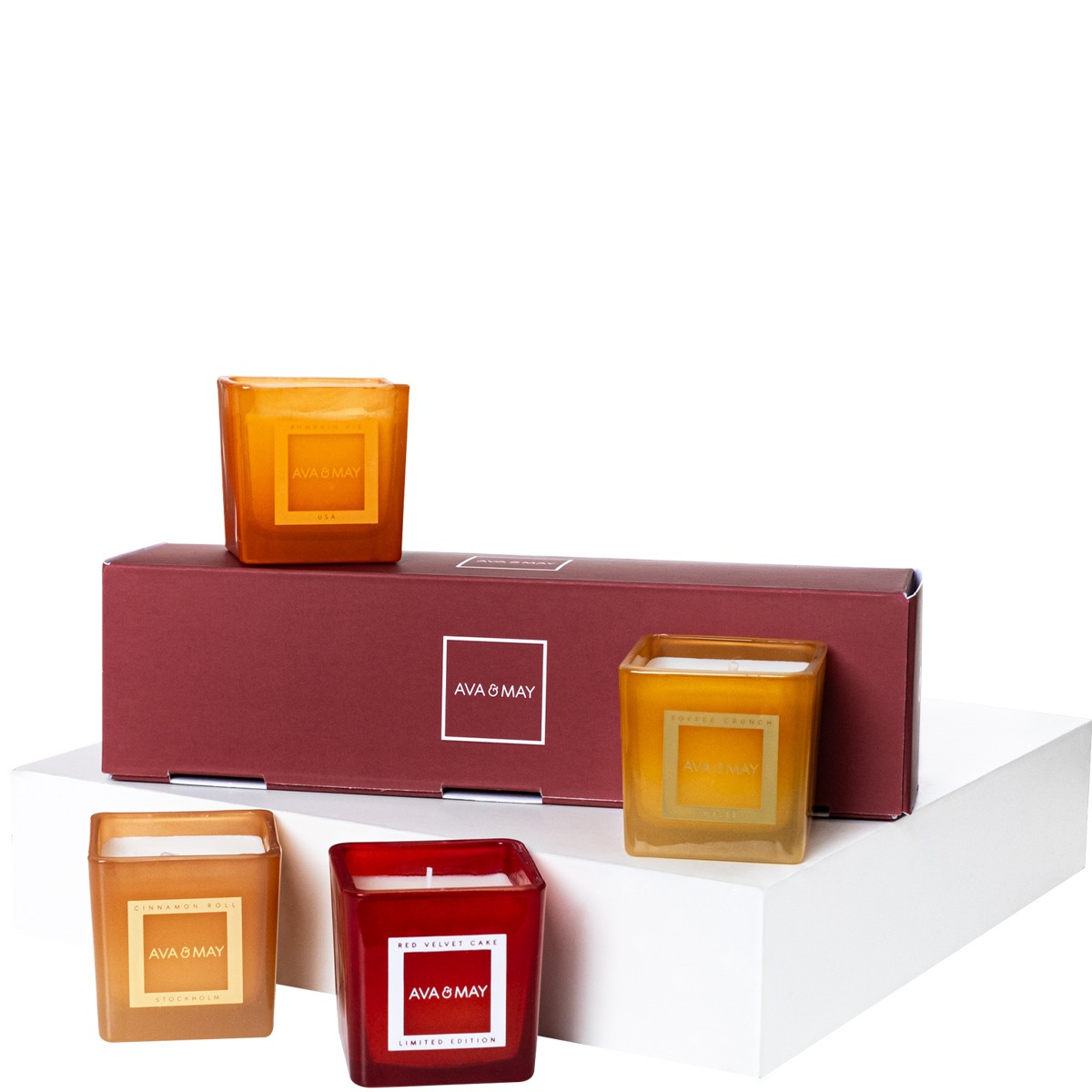 Coffret bougies parfumées - Sweet Celebration - 4  x 55 g
