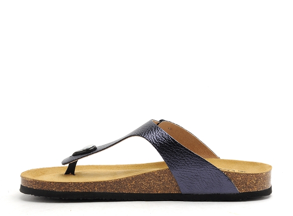 Plakton mules et sabots plats femme bolero bleu