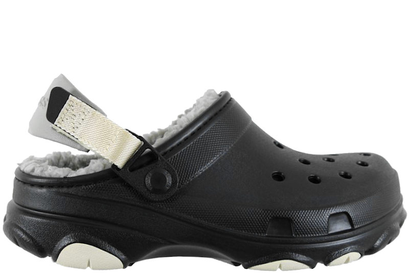 CROCS ALL TERRAIN LINED CLOG BLACK
