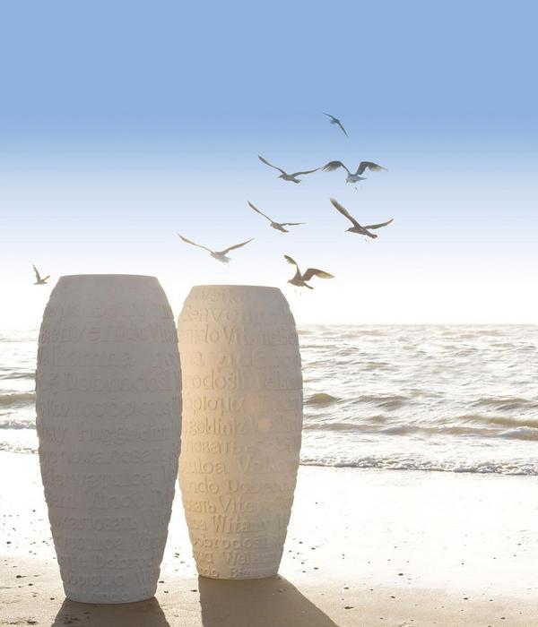 fleur ami Kunststoff-Vase Welcome, bauchig,