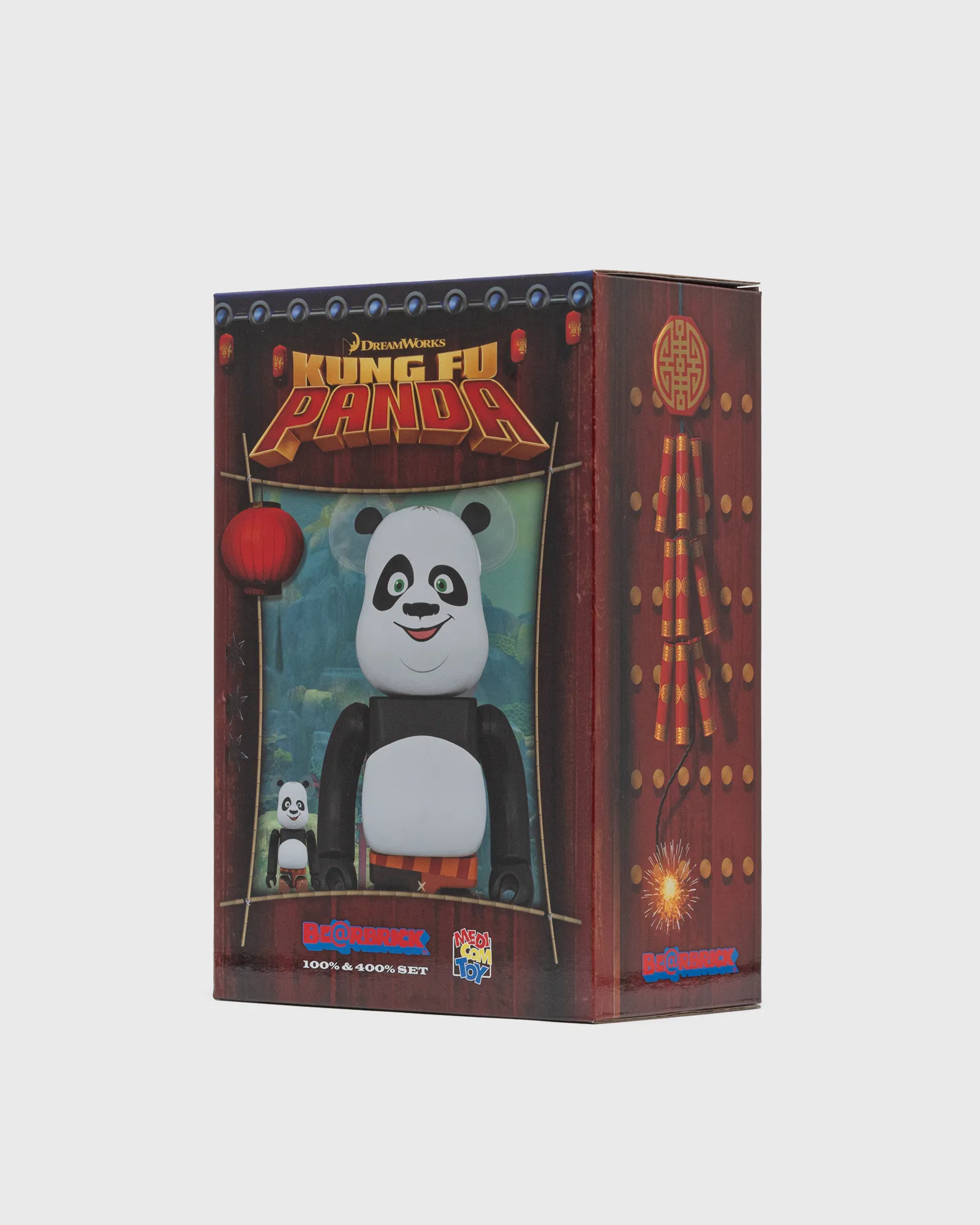 MEDICOM BEARBRICK 100% 400% KUNG FU PANDA PO