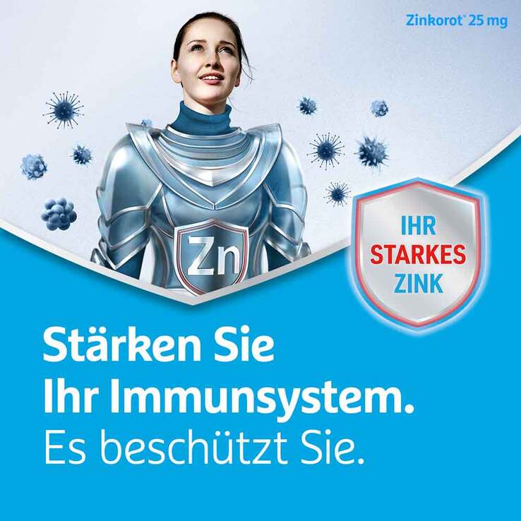 Zinkorot 25 mg hochdosierte Zink Tabletten, 50 St
