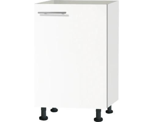Optifit spoelbakkast Bengt932 BxDxH 50x58,4x87 cm wit mat gedemonteerd scharnier omkeerbaar (links of rechts te monteren)
