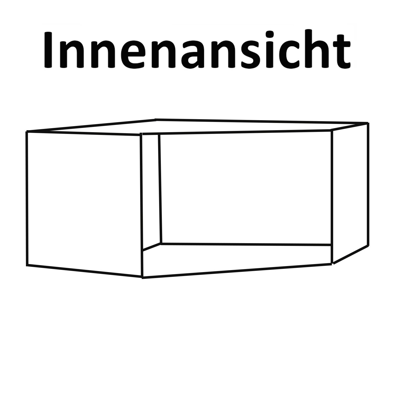 Eckschrankaufsatz - Eiche sägerau - 80x40 cm