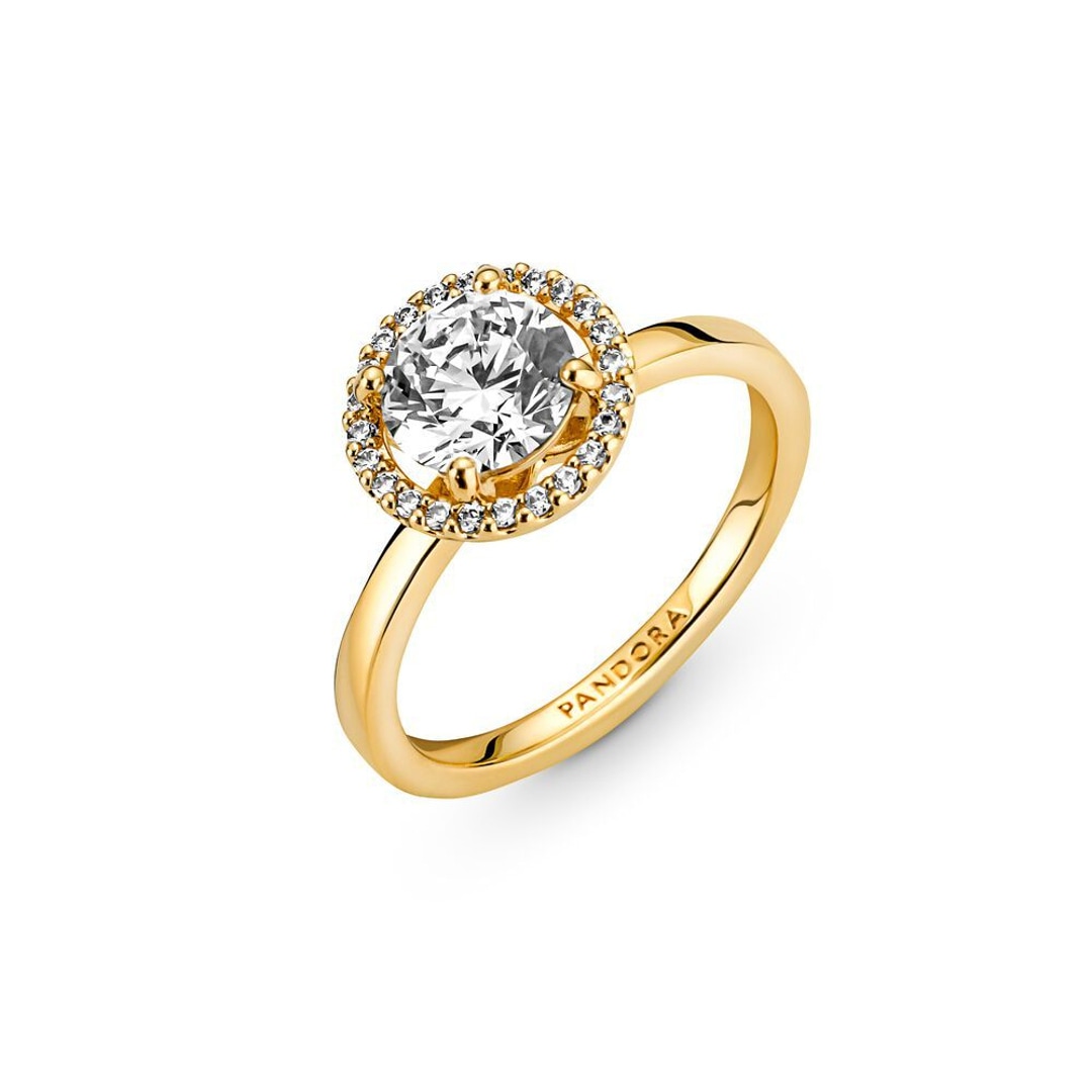 Pandora Gold Timeless Funkelnder Runder Strahlenkranz Ring