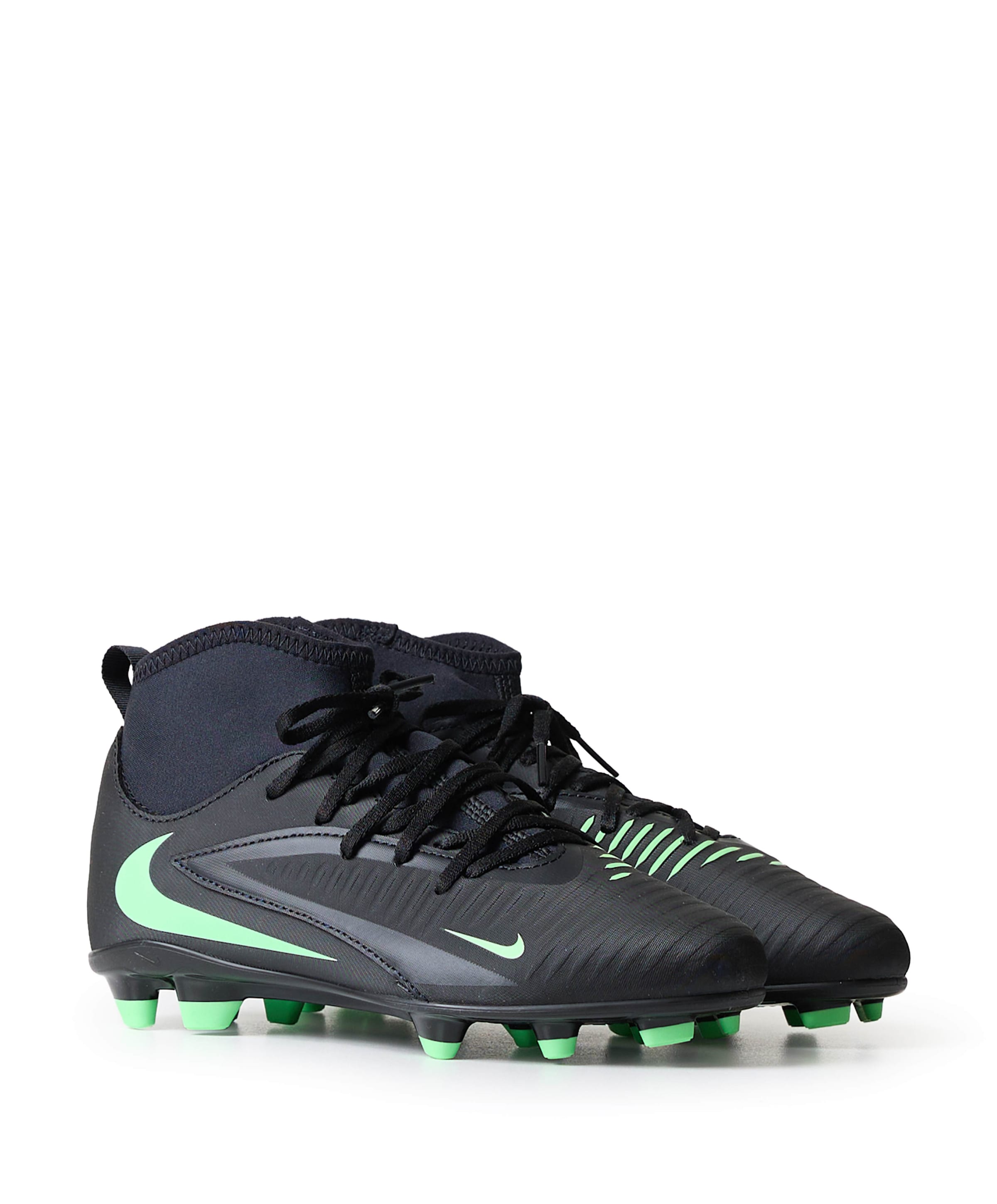Nike Jr Phantom 6 High Club Fg/mg jongens voetbalschoenen zwart
