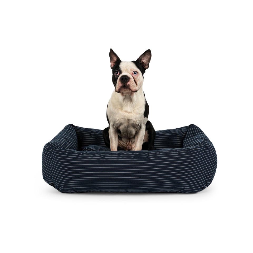 Fossflakes - PetBed Small 50x70 Navy Pinstripe