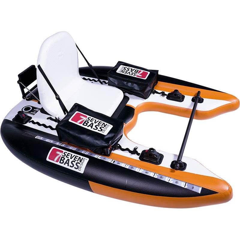 Float Tube Seven Bass Flatform Orange-Black