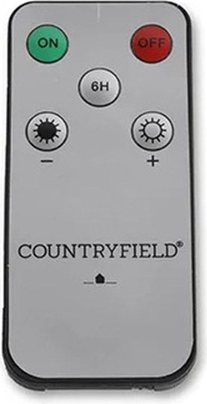 Countryfield Led dinerkaarsen - 2x st- wit -H15cm - afstandsbediening