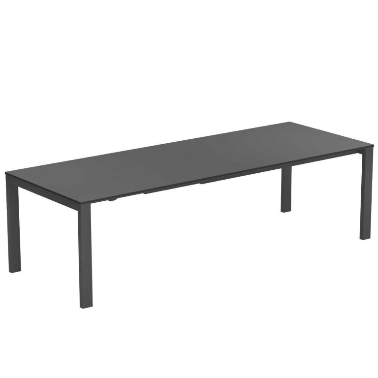 Emu Round uitschuifbare tuintafel 268x100 HPL antique iron
