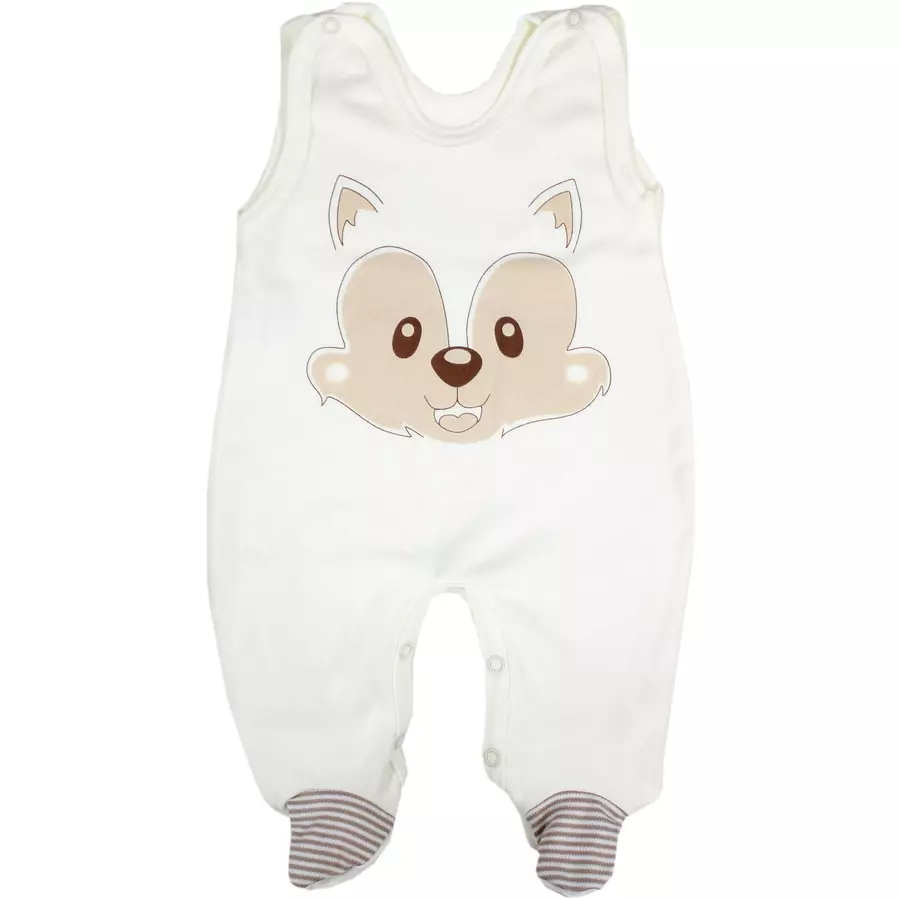 TupTam Baby Unisex Strampler-Set mit Aufdruck Spruch 2-tlg weißbeige
