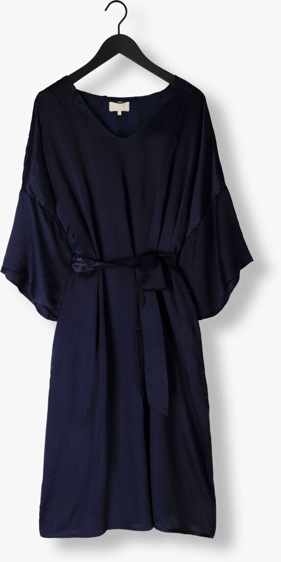 NOTRE-V donkerblauwe notre-v midi jurk nv-belle midi dress