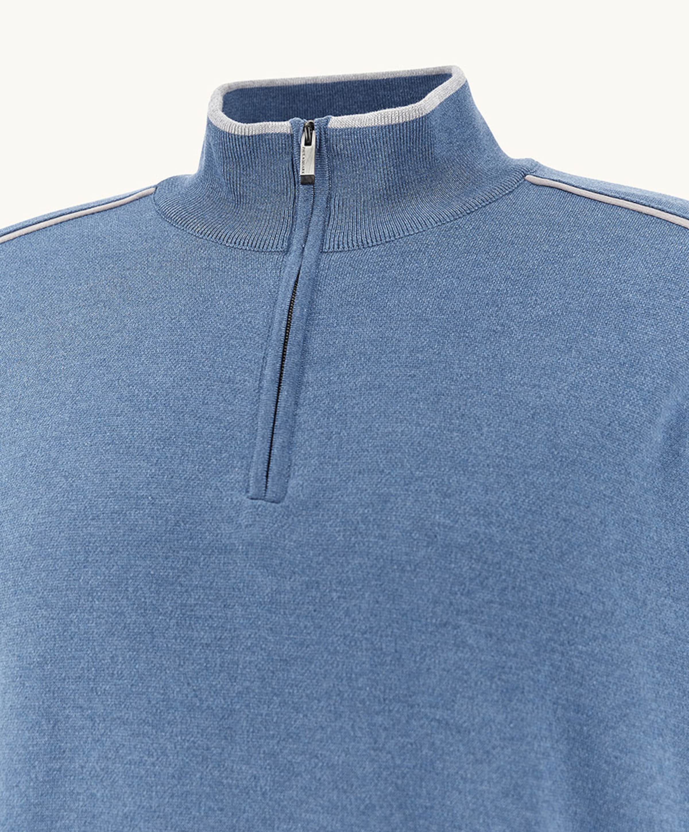 Paul & Shark Heren trui met rits blauw