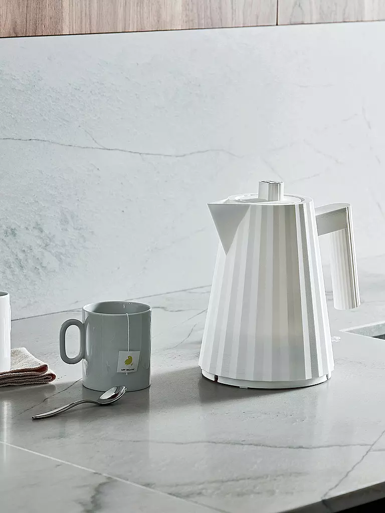 ALESSI Wasserkocher Plisse Weiss 1 l MDL06/1W weiss