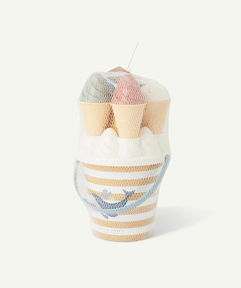 LITTLE DUTCHset de jeux de plage avec seau et glace ocean dreams bleu