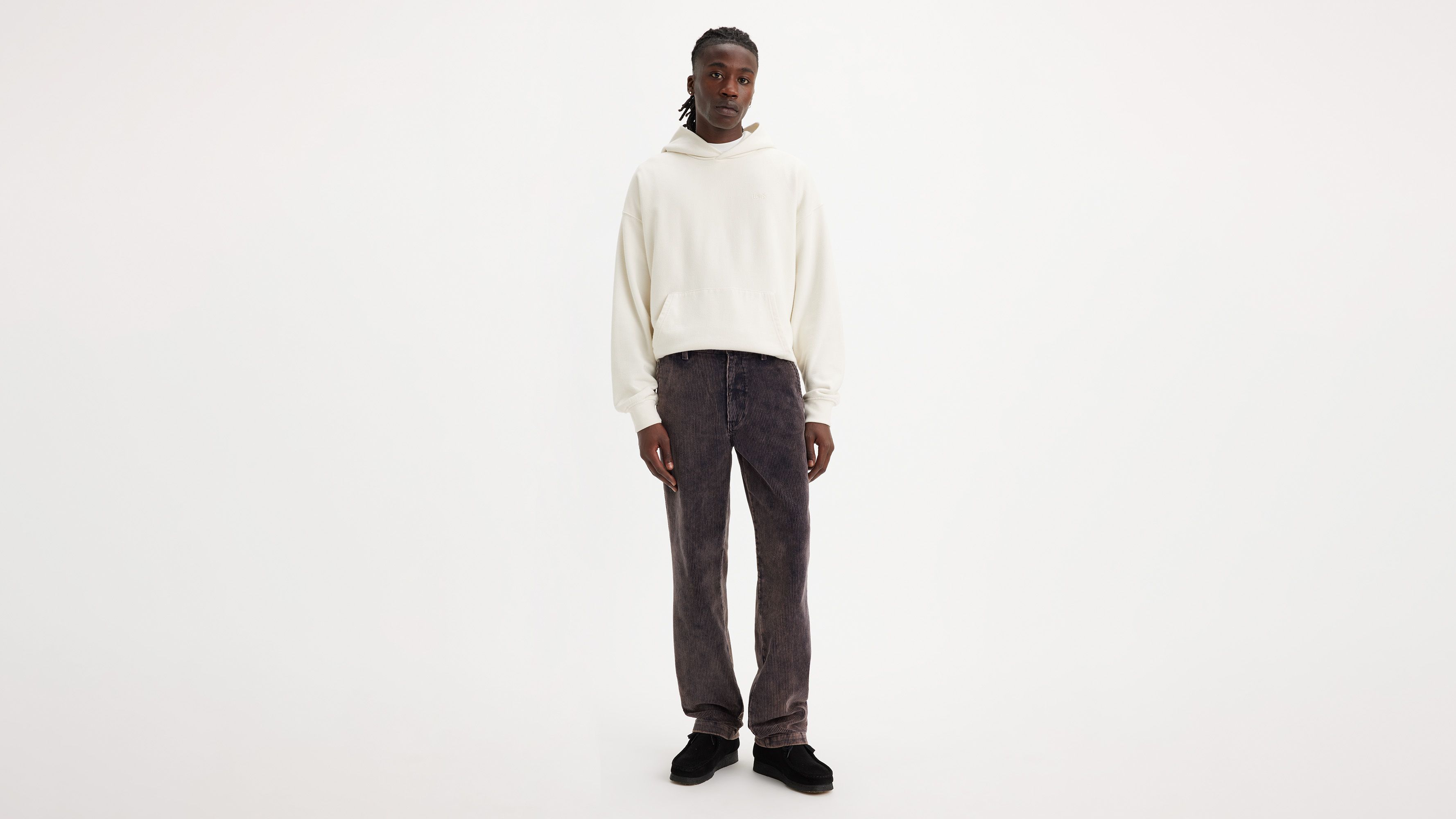 Pantalon velours XX Chino Authentic Straight - Balightic Navy 8W Snow Wash Corduroy - Bleu