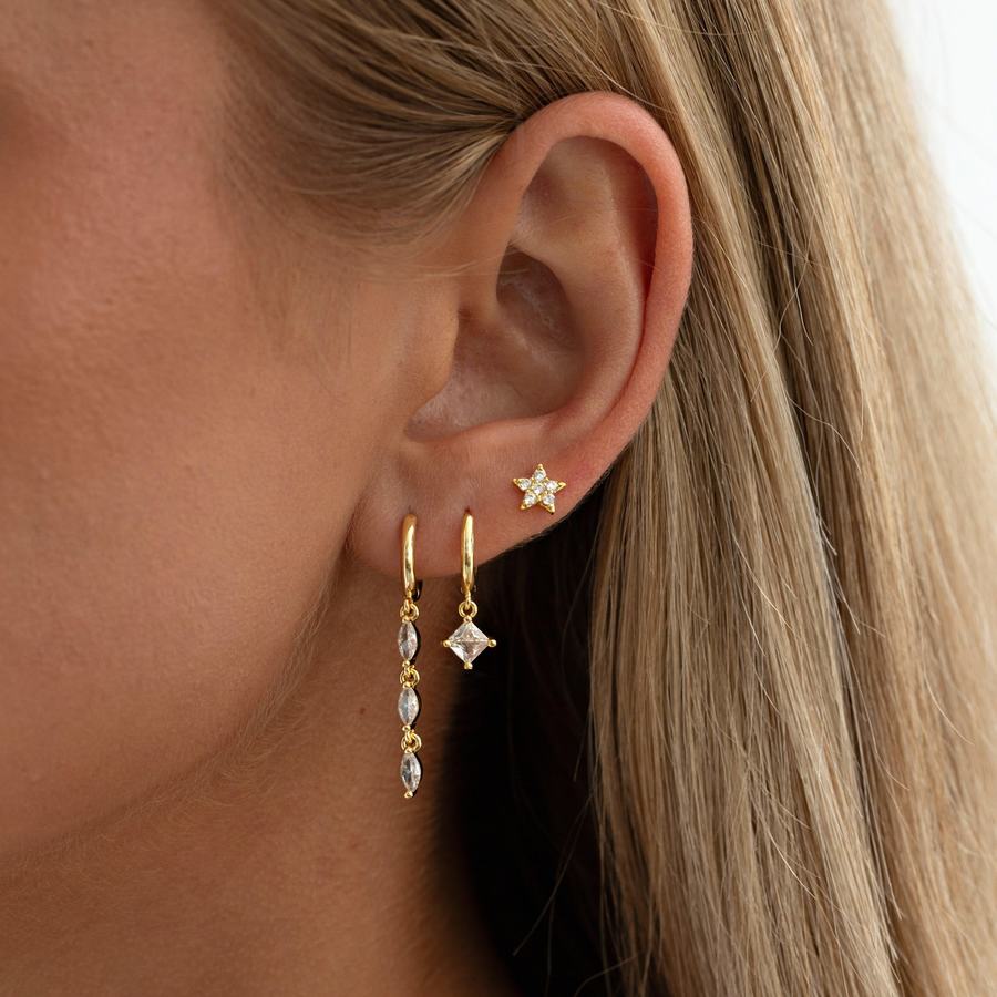 Timi Of Sweden Joey Crystal Star Stud Earring