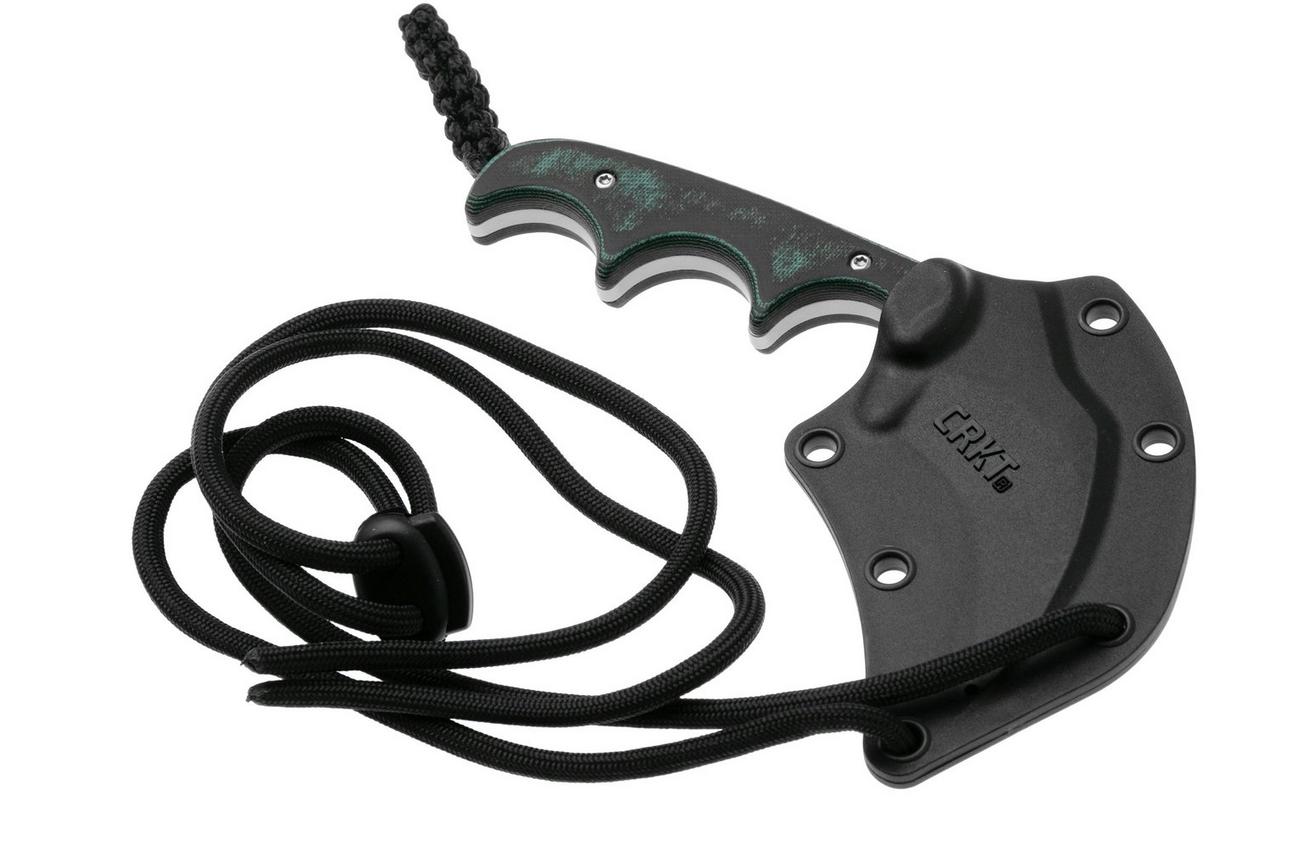 CRKT Keramin, Green Black, 2389 nekmes, Alan Folts design