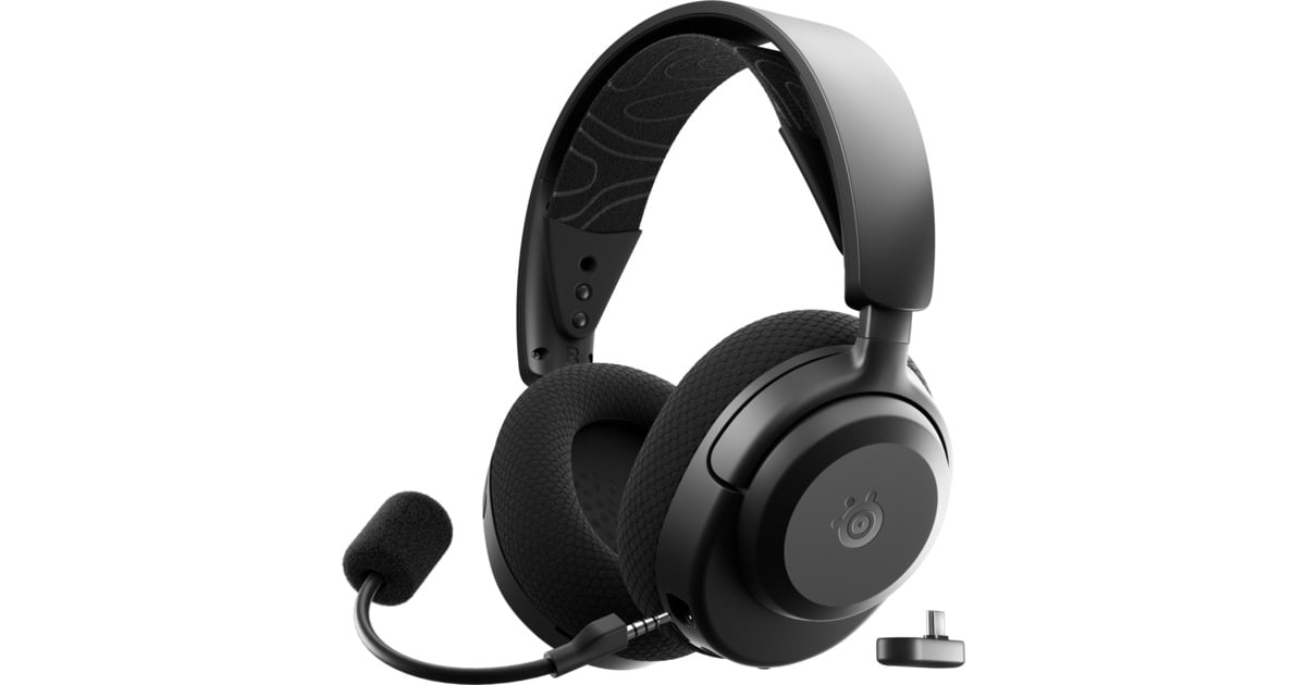 SteelSeriesArctis Nova 3P Wireless over-ear gaming headset  (Zwart, 2.4 GHz / Bluetooth 5.3, Pc, PlayStation 5, PlayStation 4, Switch)