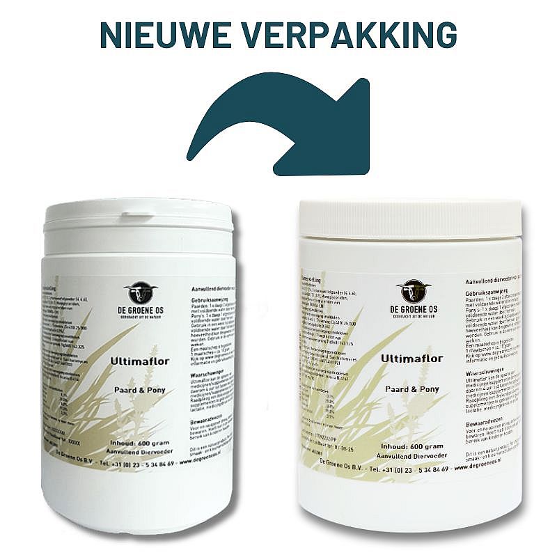 Groene Os Ultimaflor Probiotica Paard Pony 600 gram | 12078