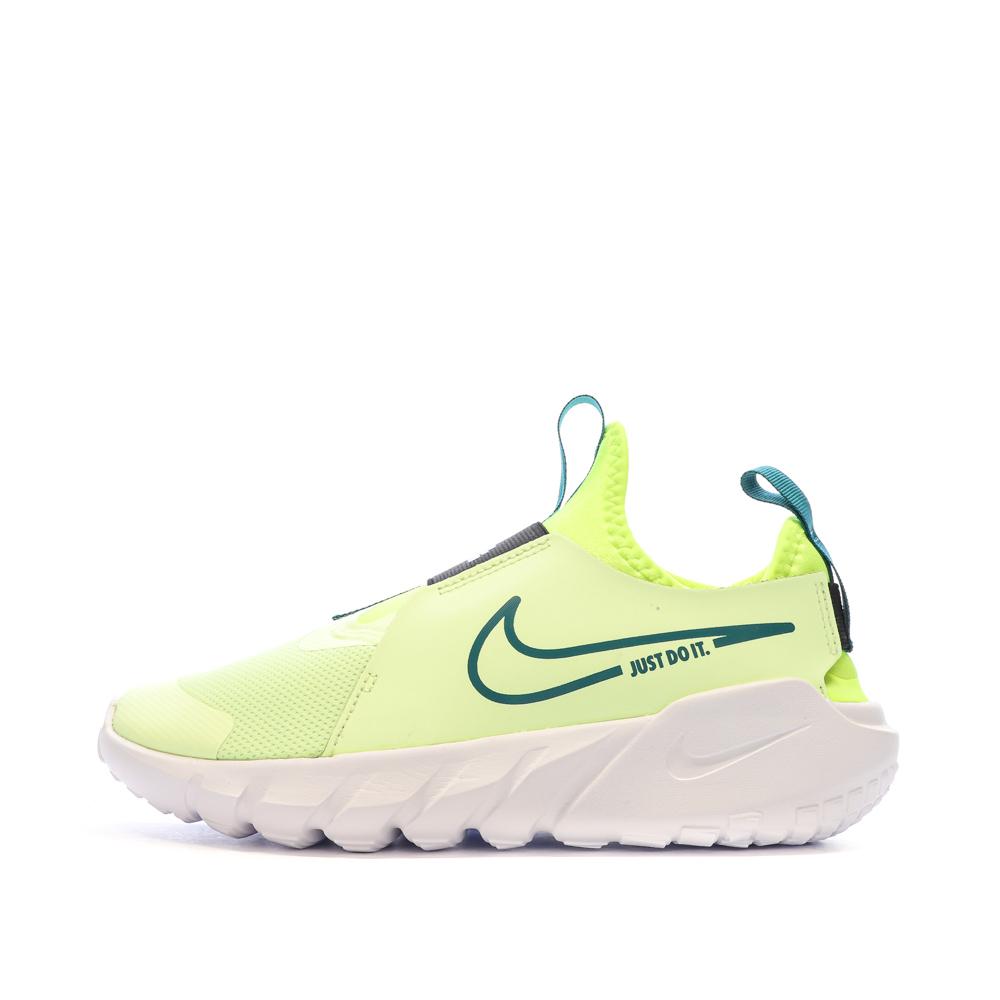 Nike Baskets Garçon Jaune Fluo Nike Flex Runner 2