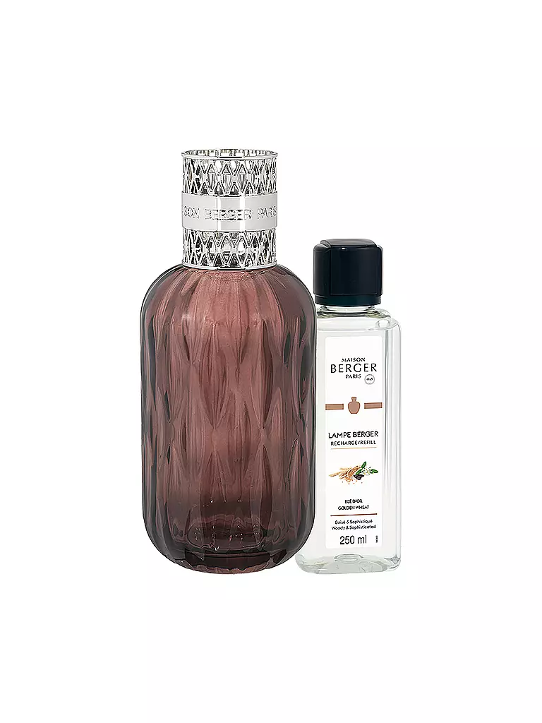 MAISON BERGER PARIS Lampe Berger Set FLACON QUINTESSENCE PRUNE +250ml Ble D'Or  beere