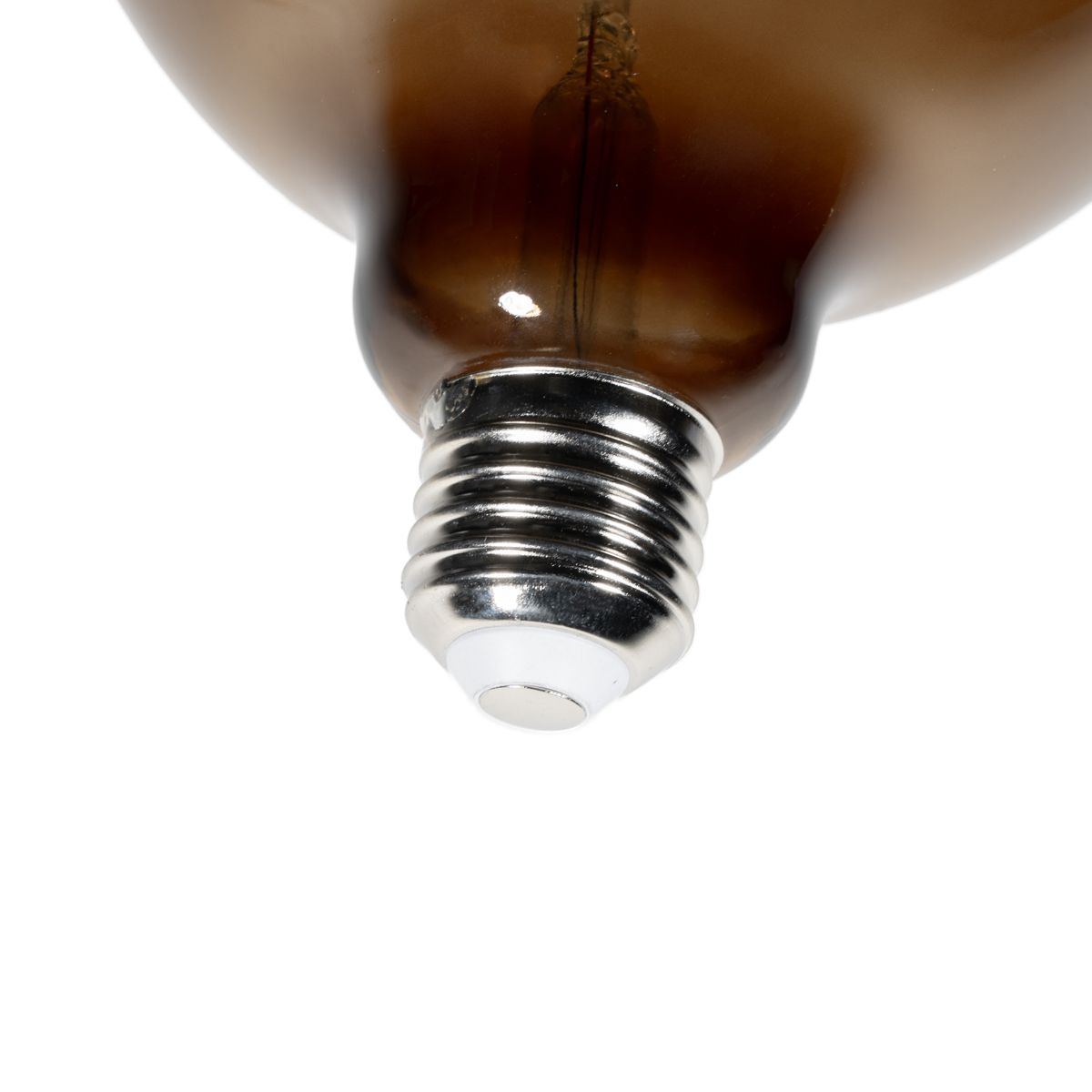 E27 dimbare LED lamp G125 bruin 4W 120 lm 1800K