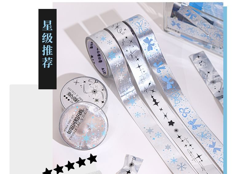 JIMO - Print Metallic Masking Tape (Diverse ontwerpen)