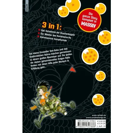 Carlsen Verlag Dragon Ball Massiv 1 von Akira Toriyama