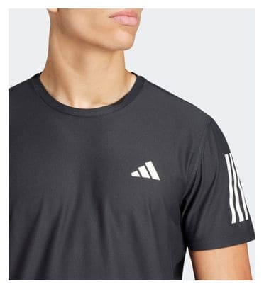 Maillot manches courtes adidas Own The Run Noir Homme