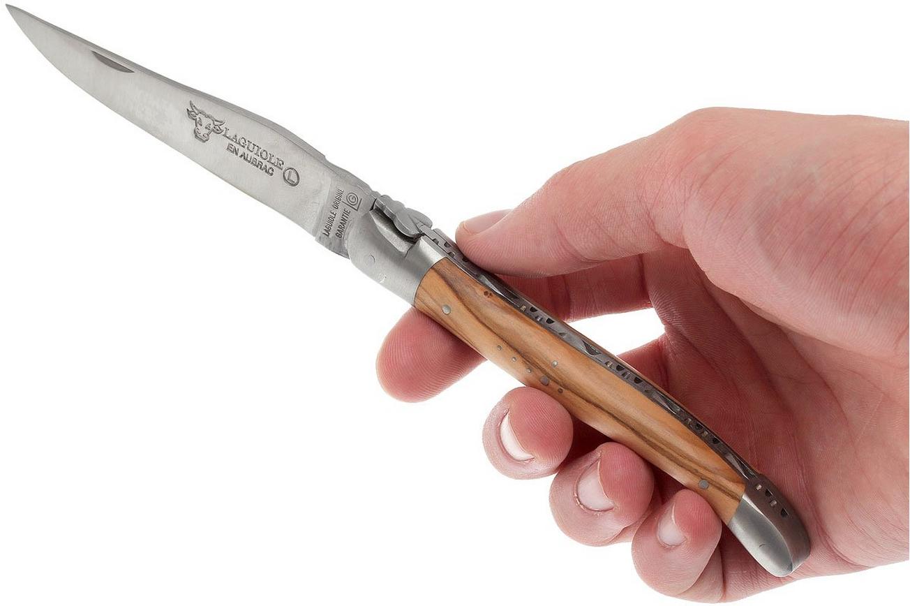 Laguiole en Aubrac Classic 12cm olijfhout L0212OLI-FSB1